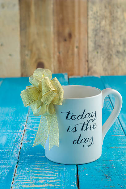 istock coffee cup wrapped with color ribbon 505413996