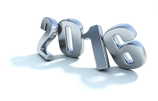 istock Happy New Year 2016. Realistic 3D numbers isolated 505415114