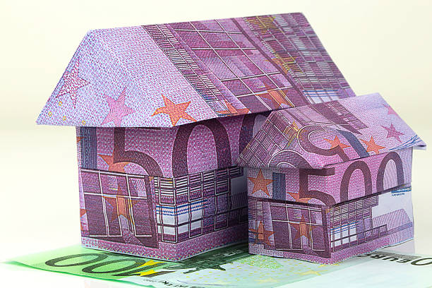 istock Euro bank notes House 505439215