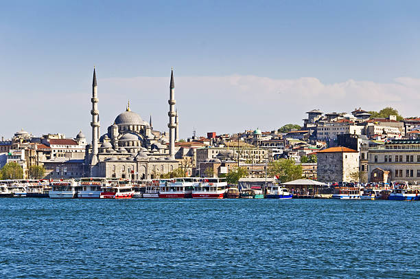 istock Istanbul, the New Mosque, view from the Bosphorus, Turkey 505439499