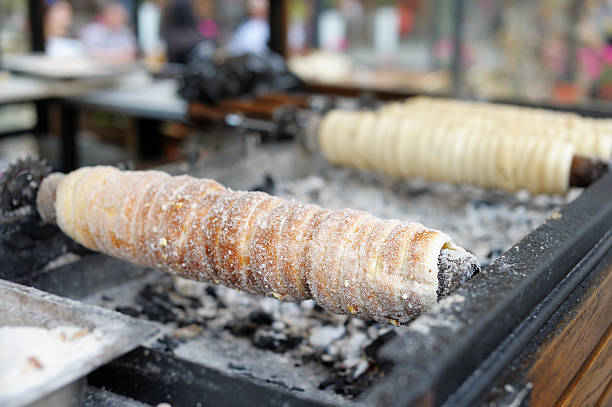 istock Baking of czech trdelnik 505439619