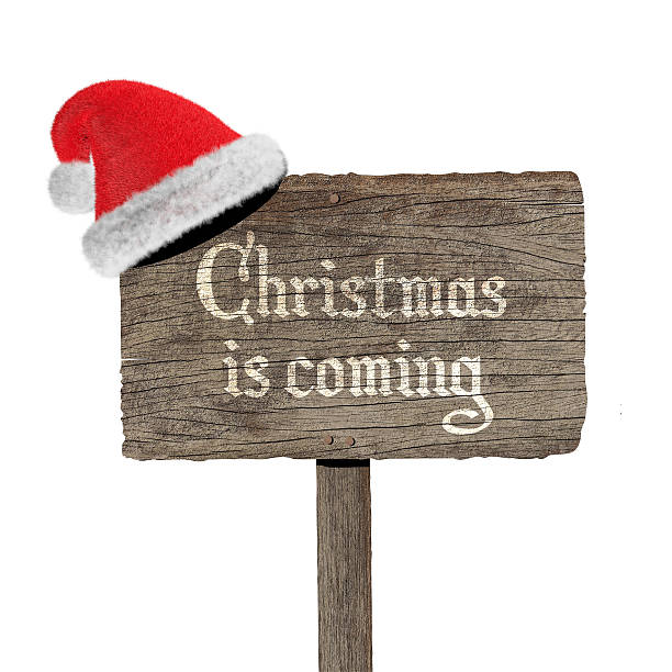 istock Festive wooden sign 505439999