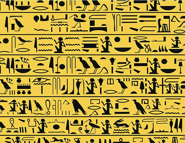 Vector illustration of Hieroglyphs