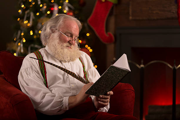 istock Santa Claus writing in his journal 505444649