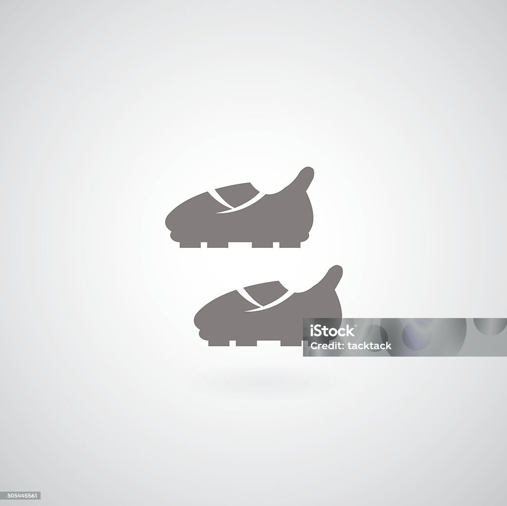 Symbole de chaussures de football - clipart vectoriel de A la mode libre de droits