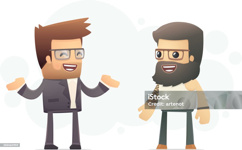 casting director chooses actor casting director chooses actor. conceptual illustration Adult stock vector