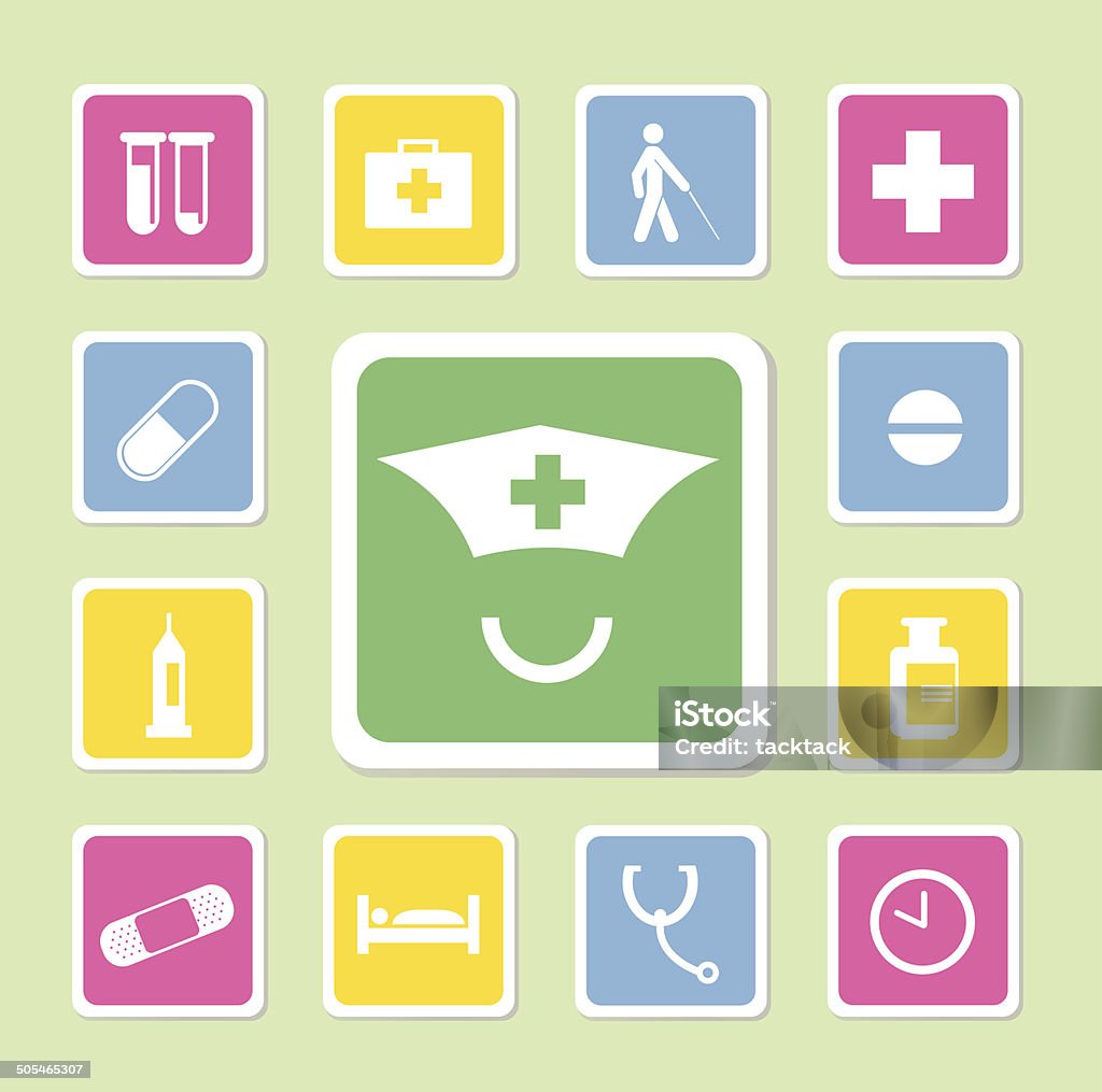 Medical ikony zestaw - Grafika wektorowa royalty-free (Apteczka)