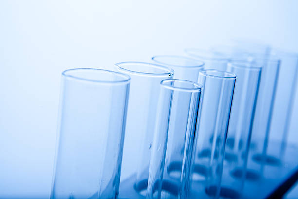 Directly above of test tube backgrounds.