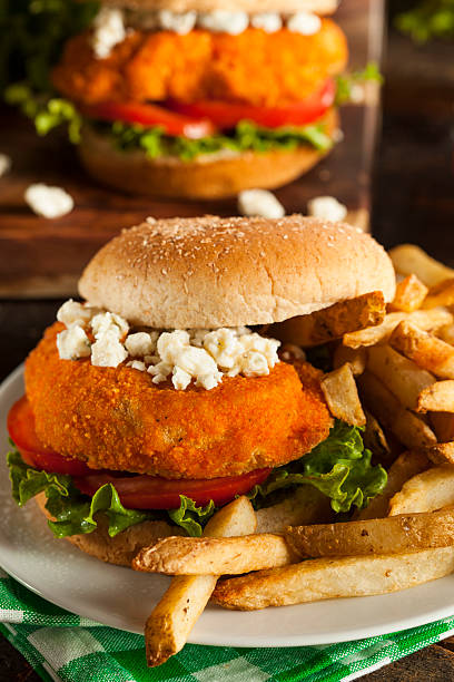 istock Homemade Buffalo Chicken Sandwich 505465561