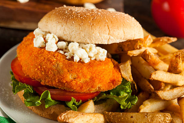 istock Homemade Buffalo Chicken Sandwich 505465569