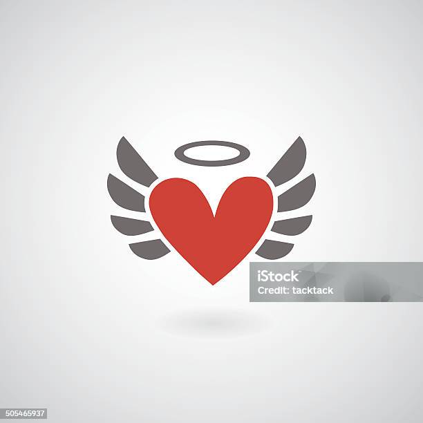 Winged Heart Symbol Stock Illustration - Download Image Now - Animal Wing, Heart Shape, Aircraft Wing