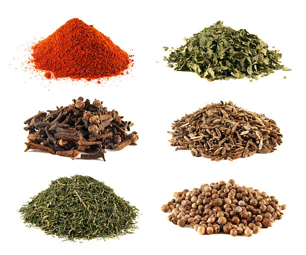 istock Spice heap collection isolated on white background 505466075