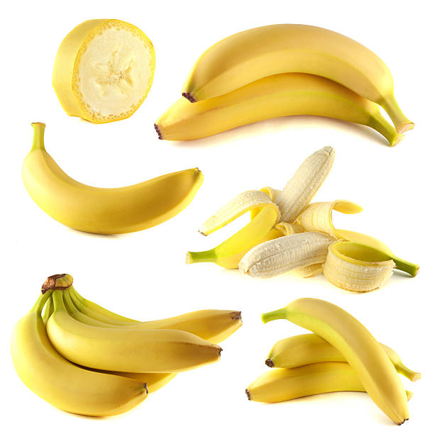 istock Bananas collection isolated on white background 505466129