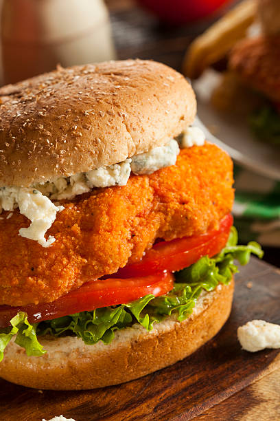 istock Homemade Buffalo Chicken Sandwich 505467765