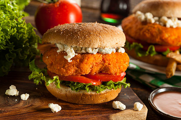 istock Homemade Buffalo Chicken Sandwich 505467881