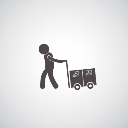 delivery services symbol on gray background