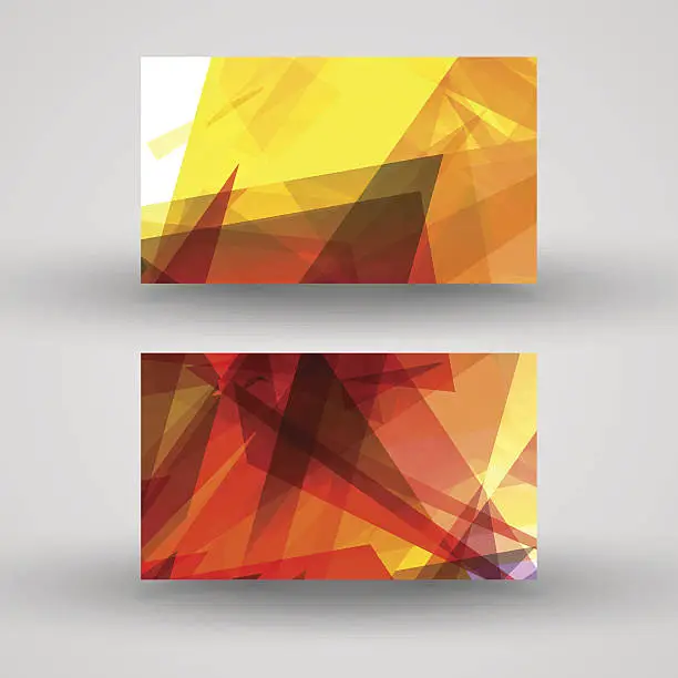 Vector illustration of Vector business-card  set for your design