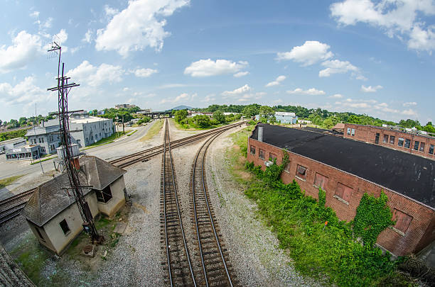 istock slow moving Coal wagons on railway tracks 505468377