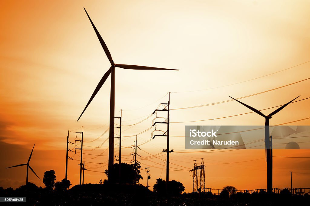 wind turbine The wind turbine generator,the renewable energy Blade Stock Photo