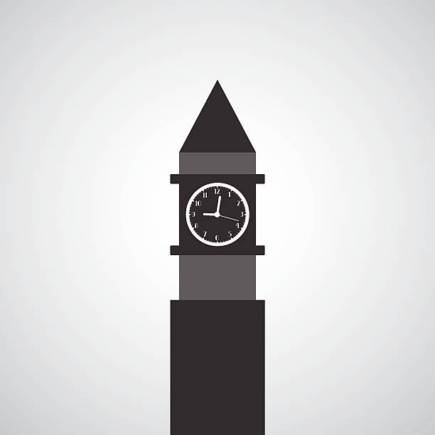 clock tower - big ben london england tower clock tower stock-grafiken, -clipart, -cartoons und -symbole