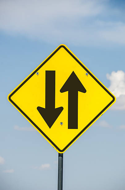 istock Two-way Traffic Ahead Sign 505468831