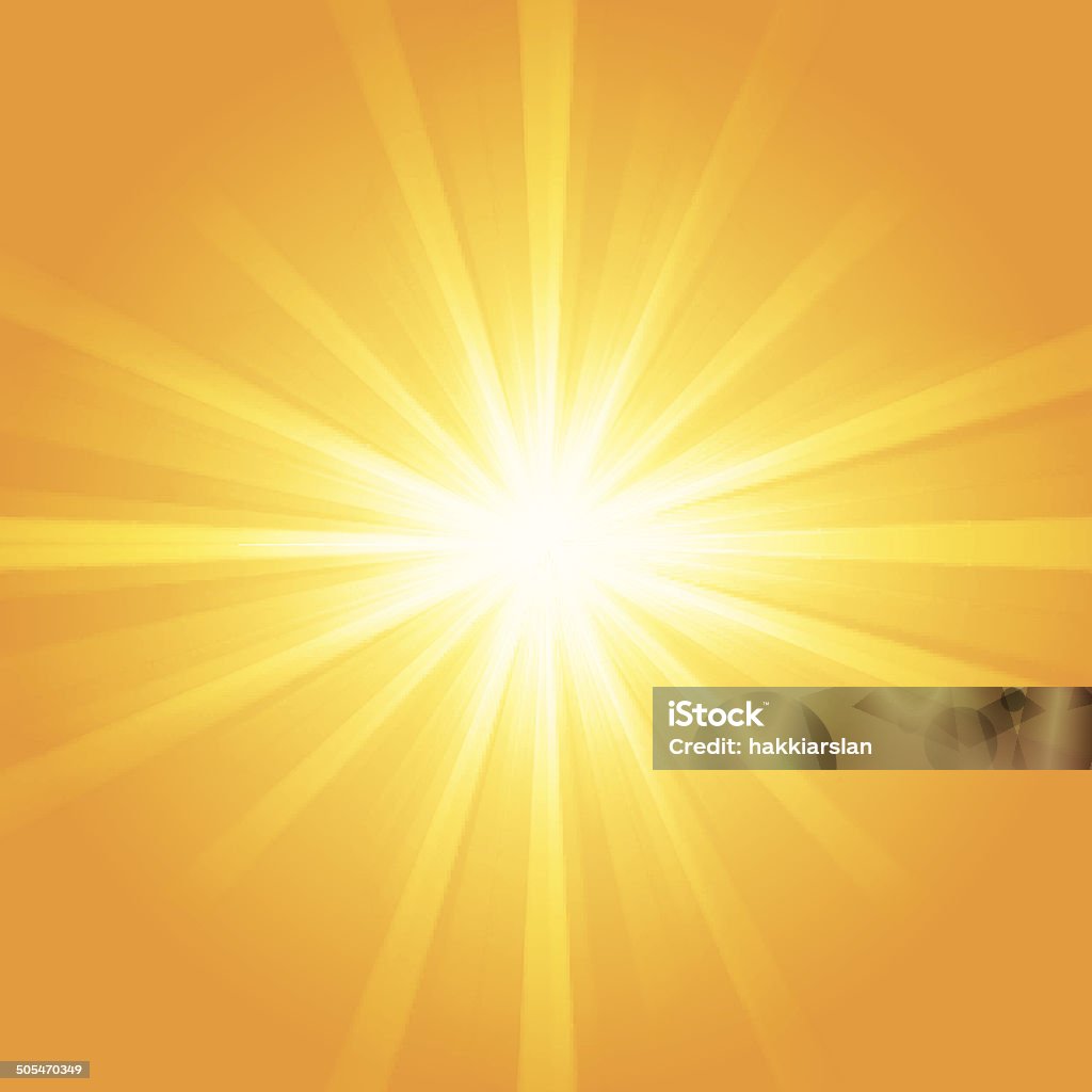 抽象的な背景、ホットな色調の夏 - 太陽フレアのロイヤリティフリーベクトルアート