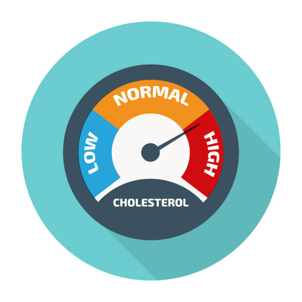 illustrazioni stock, clip art, cartoni animati e icone di tendenza di illustrazione vettoriale di colesterolo - cholesterol