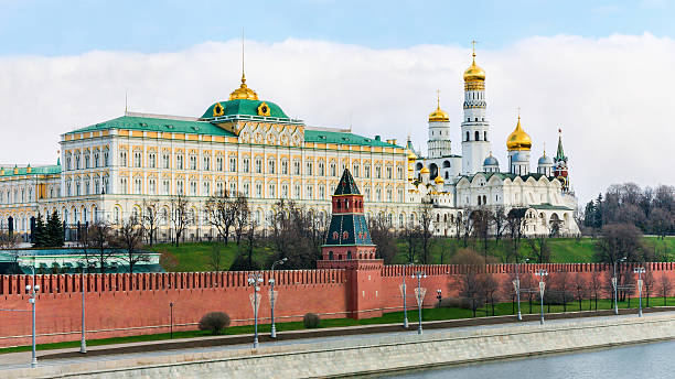 Moscow Kremlin and Novodevichy convent Moscow Kremlin and Novodevichy convent kremlin stock pictures, royalty-free photos & images