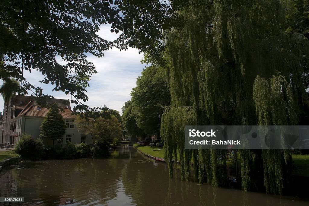 Edam town Arriving in Edam town. Canal Stock Photo