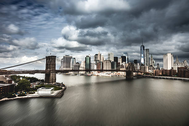 istock New York downtown lower Manhattan and Brooklyn Bridge skyline 505471348