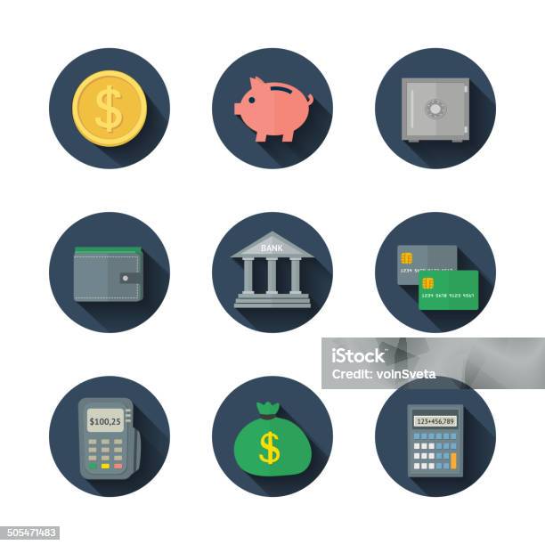 Finance Icon Stock Illustration - Download Image Now - Bag, Bank - Financial Building, Banking