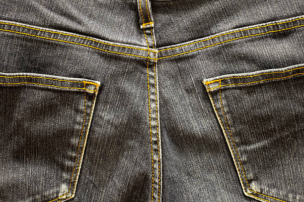 istock Back side of jeans trousers 505471656