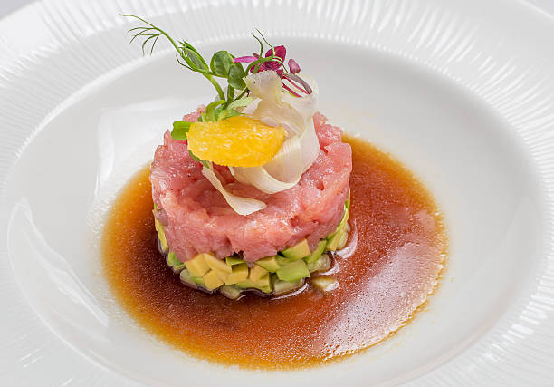 istock Salmon tartar, gourmet Food 505472892