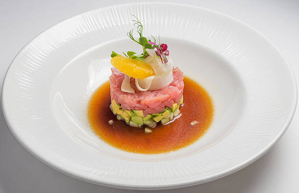 istock Salmon tartar, gourmet Food 505472930