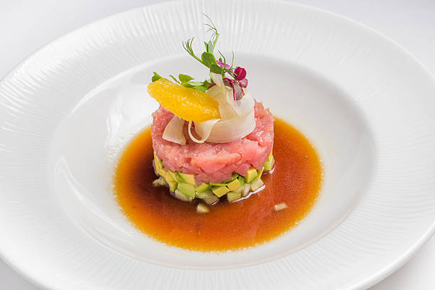 istock Salmon tartar, gourmet Food 505472988