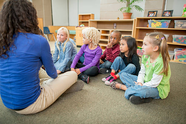 istock Teacher Reading a Book to Her Students 505473754
