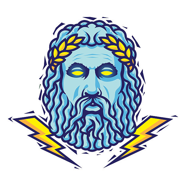 Zeus. Vector Zeus illustration. Eps10 with layers, removeable vector illustration. PDF, High resolution jpeg file included (300dpi). zeus stock illustrations