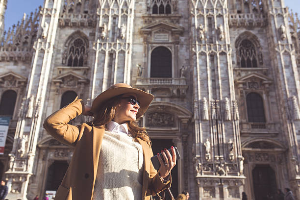 istock Stylish lady in Milan 505474140