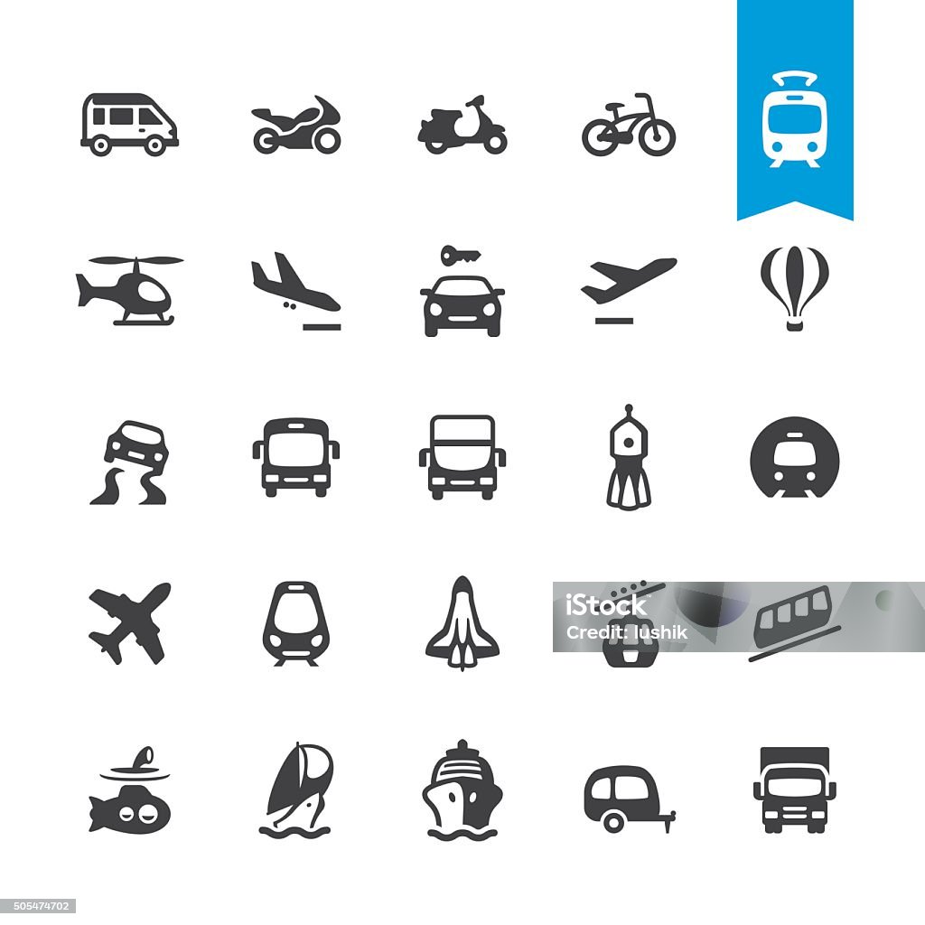 Mode of Transport related vector icons Mode of Transport related BASE pack #27 Icon Symbol stock vector