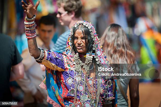 Portrait Of Lamani Woman In Full Traditional Dress Goa Stock Photo ...