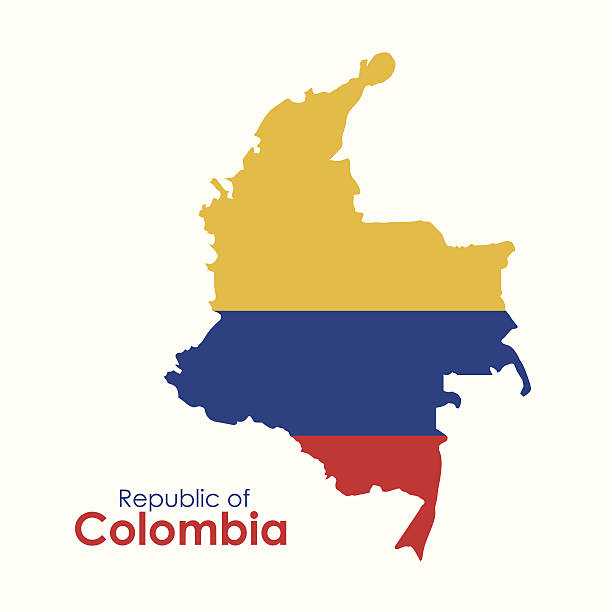 ilustrações de stock, clip art, desenhos animados e ícones de colômbia design - colombia map