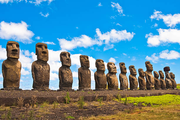istock Moais in Ahu Tongariki, Easter island (Chile) 505481993