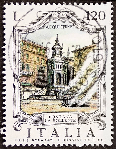 Fountain La Bollente postage stamp