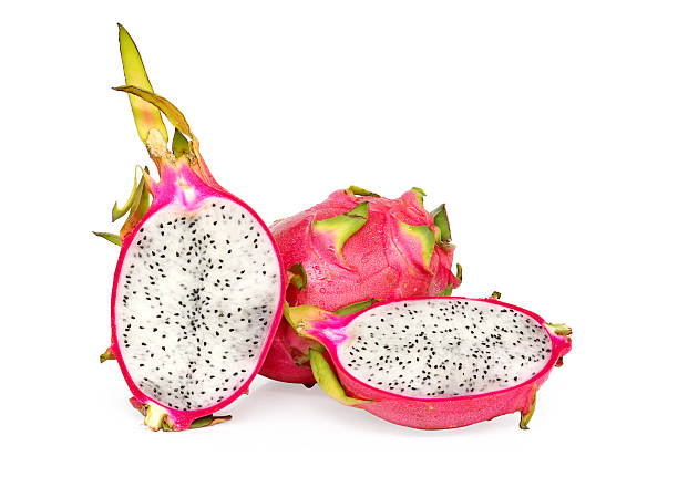 istock Fresh pink dragon fruit slice ready to eat. 505484113