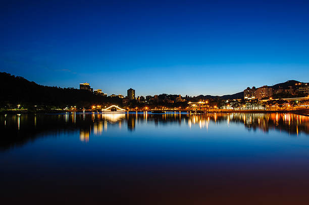 istock beatiful sunset by the lake 505484115