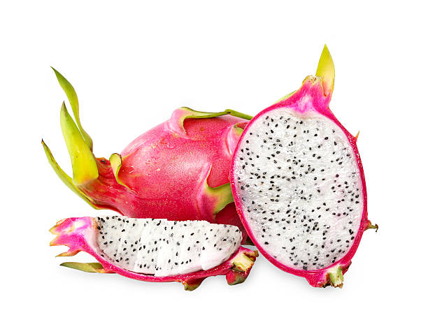 istock Fresh pink dragon fruit slice ready to eat. 505484129