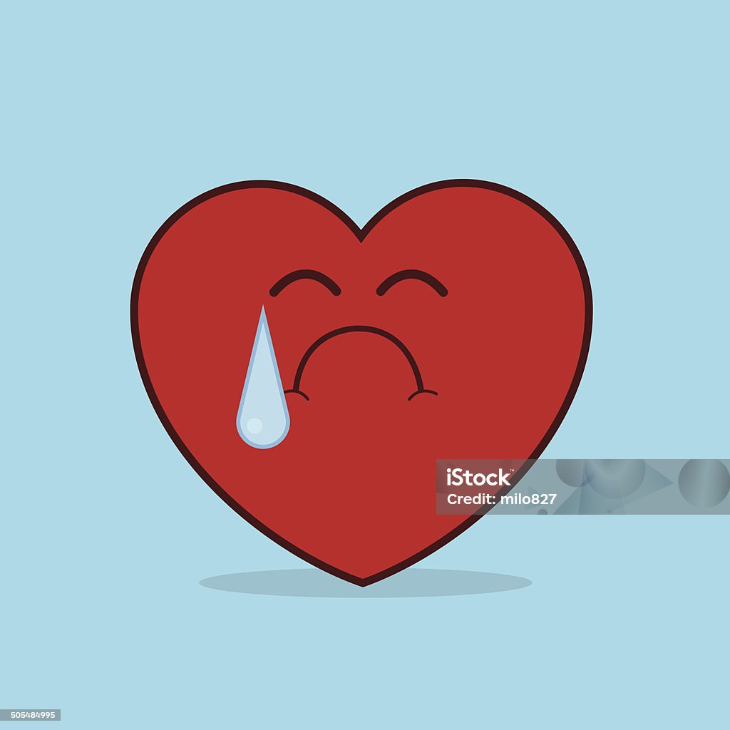Heart Crying Stock Illustration - Download Image Now - Love ...