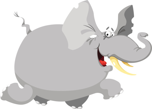 Big Elephant Stock Illustration - Download Image Now - Animal, Animal  Trunk, Animal Wildlife - iStock