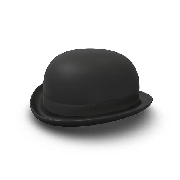 3d render of a bowler hat