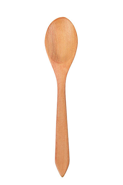 istock Wooden spoon isolated on white. Clipping path. 505487562